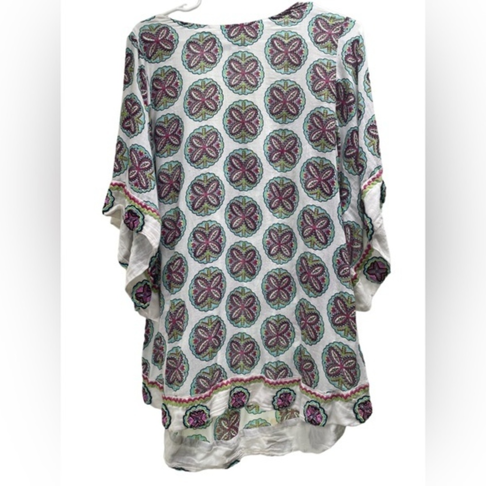 OndadeMar Swim Beach Cover Up Beaded Flowers‎ Size Women Small - Picture 4 of 4